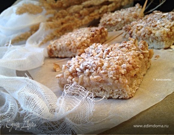 Овсяный пирог с яблоками Овсяный пирог с яблоками