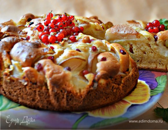 Грушевый пирог к вечернему чаю