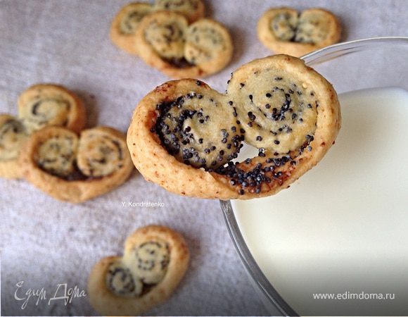 Творожные ушки с маком