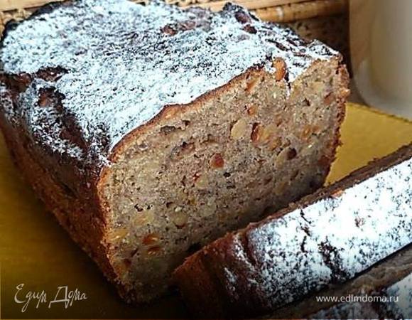 Банановый кекс с кедровыми орешками и цедрой лимона Банановый кекс с кедровыми орешками и цедрой лимона