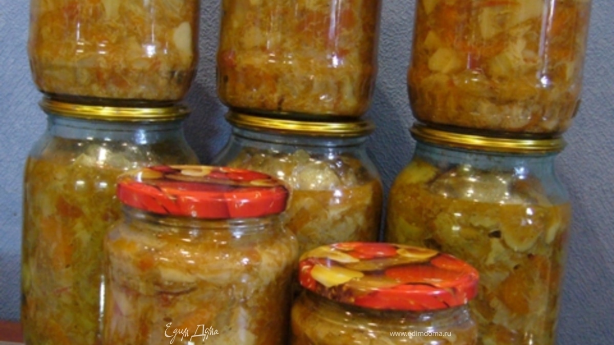 Солянка с белыми грибами (на зиму)