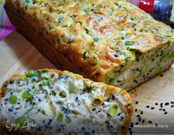 Сырный кекс с чернушкой