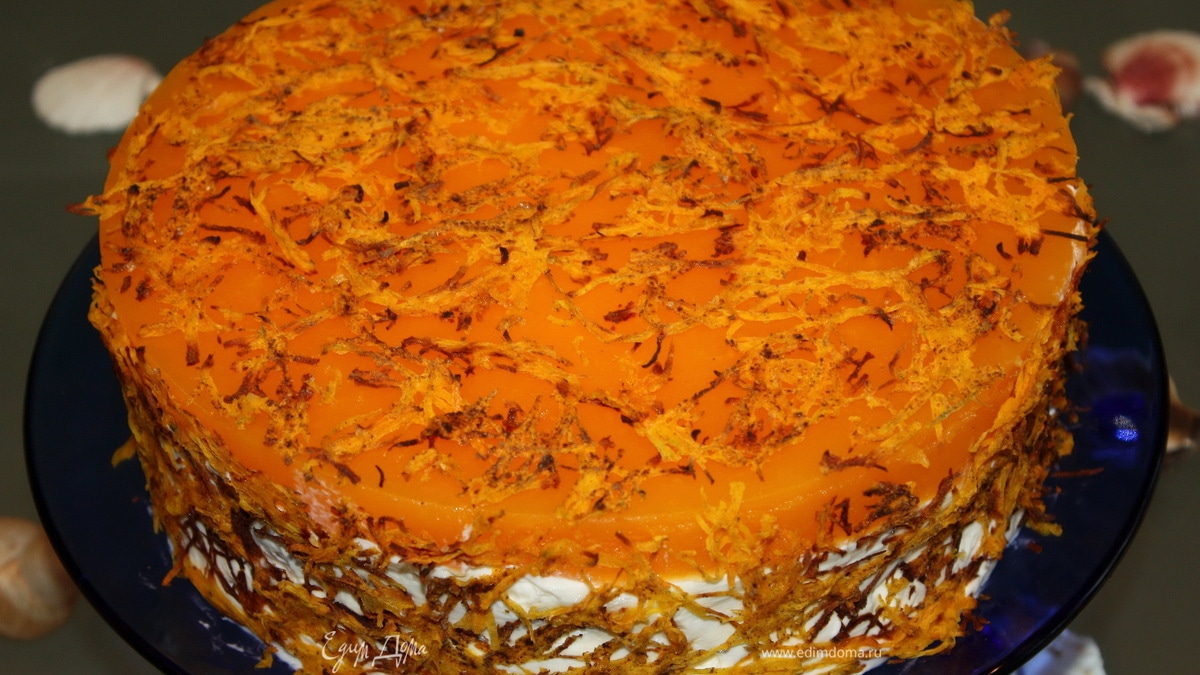 Тыквенный торт с лимоном