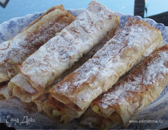 Яблоки в лаваше Яблоки в лаваше