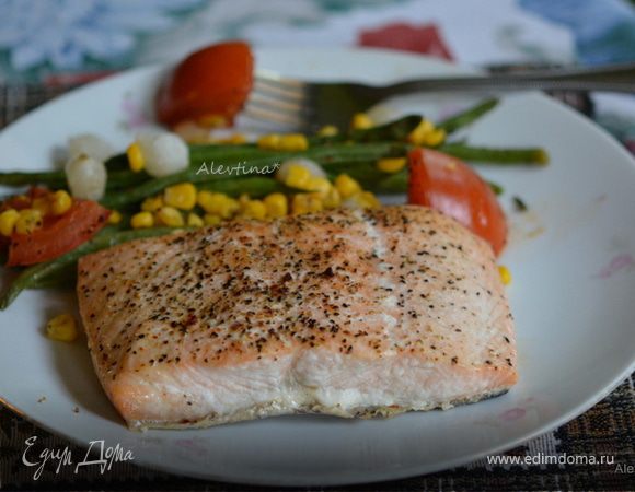 Суккоташ с семгой Суккоташ с семгой