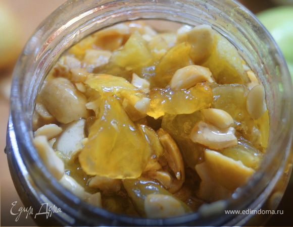 Яблочный конфитюр с орехами