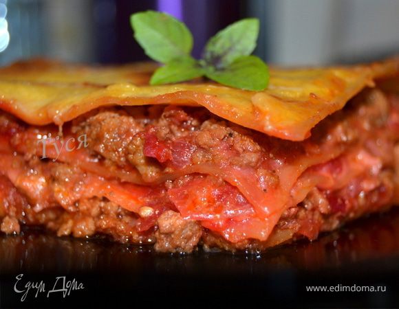 Лазанья с гламурным соусом