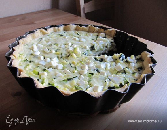 Тарт с кабачками и фетой