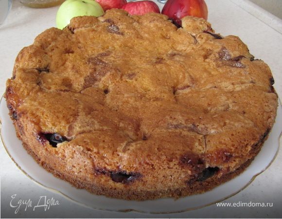 Сливовый пирог по рецепту из газеты "The New York Times"