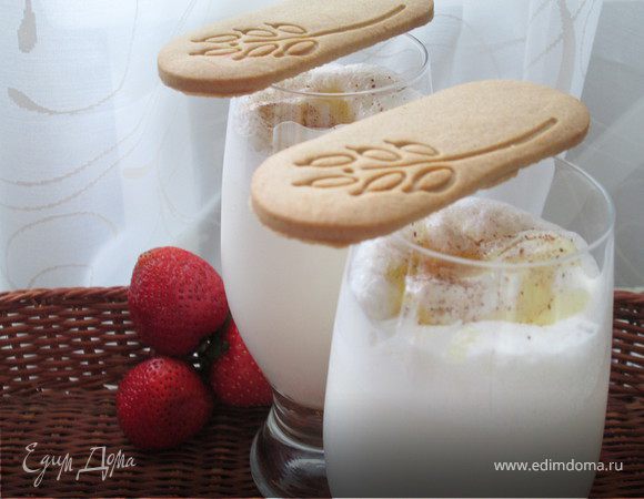 Молочный коктейль из пломбира с имбирем