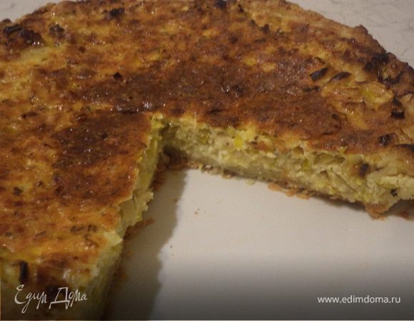 Луковый пирог с сыром и вином Луковый пирог с сыром и вином