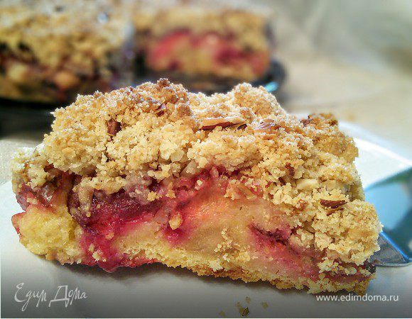 Баденский сливовый пирог с коричным штройзелем Баденский сливовый пирог с коричным штройзелем