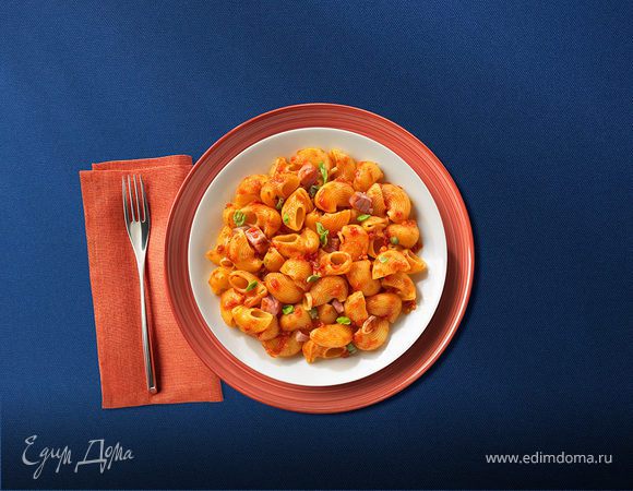 Пипе Ригате с тунцом и базиликом Пипе Ригате с тунцом и базиликом