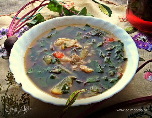 Борщ из свекольной ботвы Борщ из свекольной ботвы