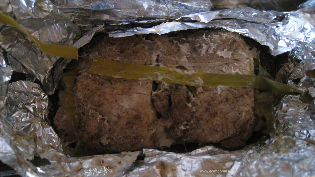 Печеное мясо в аджике