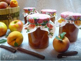 Ароматное яблочно-персиковое варенье