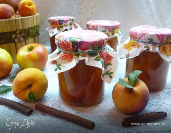 Ароматное яблочно-персиковое варенье