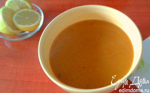 Рецепт Турецкий суп-пюре из красной чечевицы (Мерджимек чорбасы)