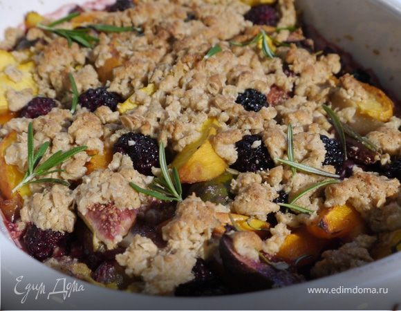 Запеченные фрукты под хрустящей корочкой Запеченные фрукты под хрустящей корочкой