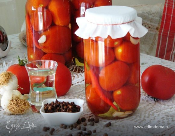 Помидоры с чесноком на зиму Помидоры с чесноком на зиму
