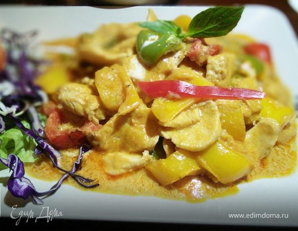 Куриное карри на кокосовом молоке Куриное карри на кокосовом молоке