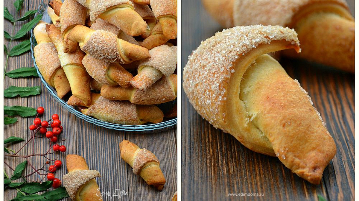 Рогалики с халвой и повидлом