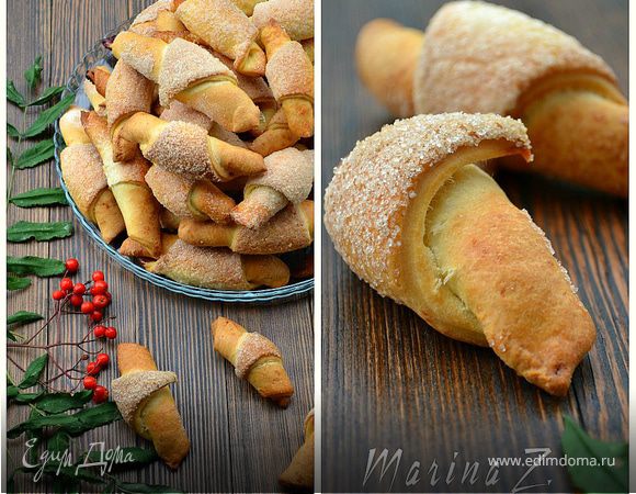 Рогалики с халвой и повидлом 