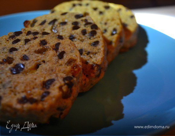 Овсяное печенье с изюмом и кусочками шоколада Овсяное печенье с изюмом и кусочками шоколада