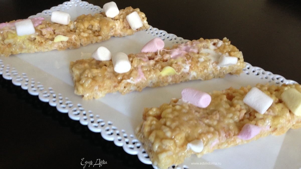 Воздушные батончики с маршмеллоу и МК по изготовлению воздушного риса