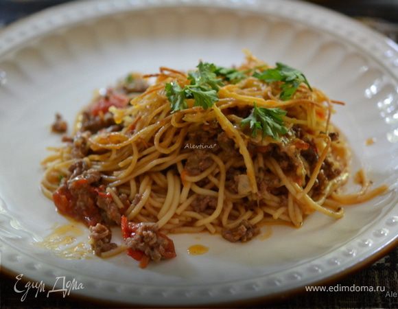 Запеканка со спагетти Запеканка со спагетти