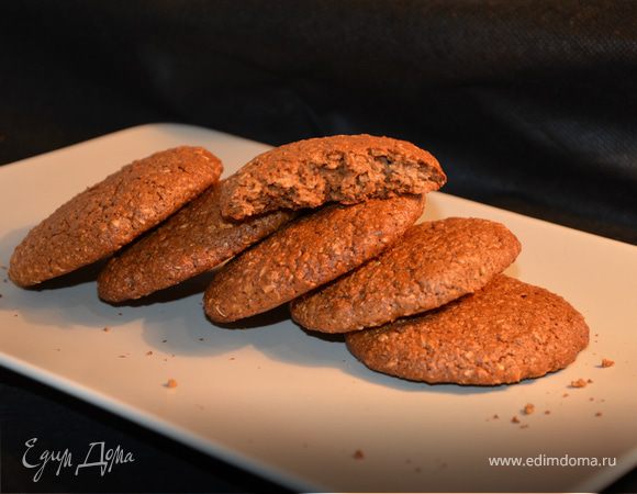 Овсяно-гречневое печенье на ржаной патоке