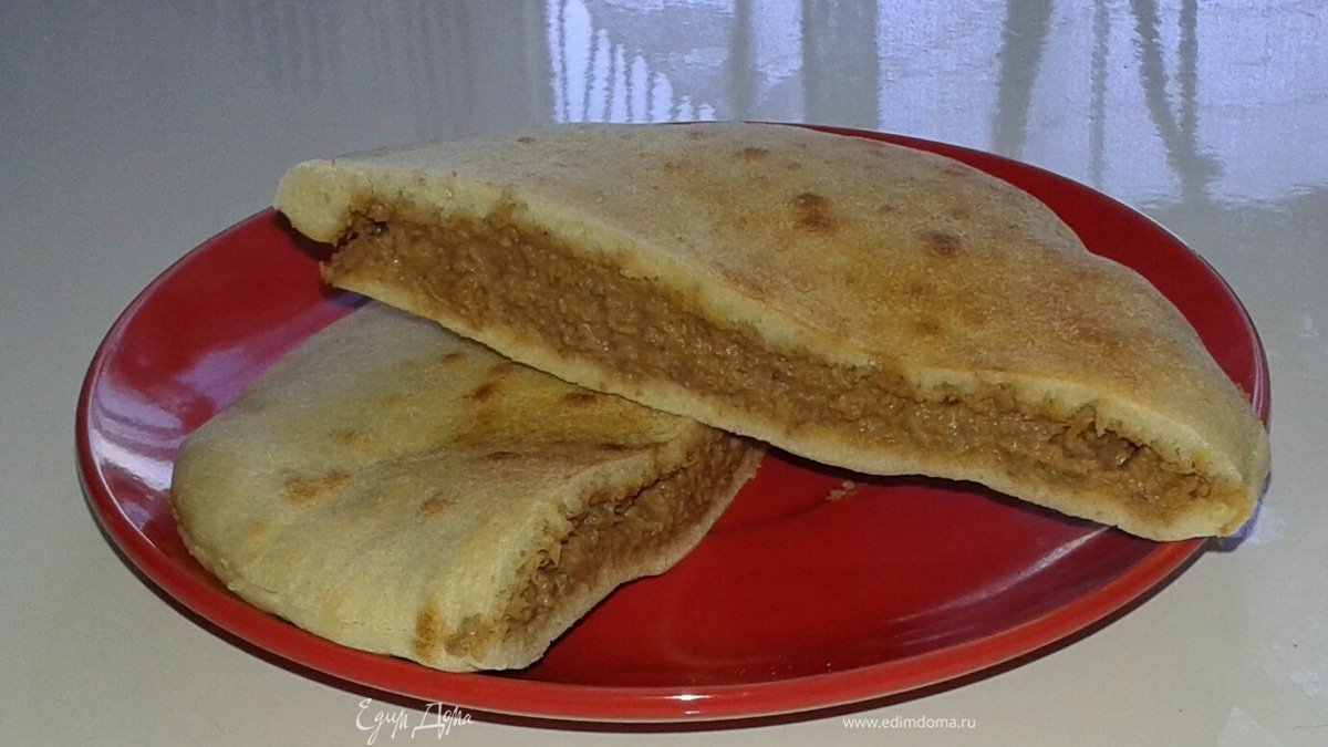 Пита с паштетом из куриной печени