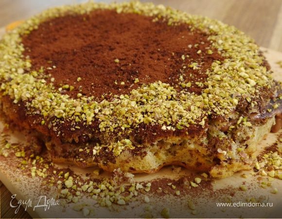 Шоколадно-фисташковый пирог
