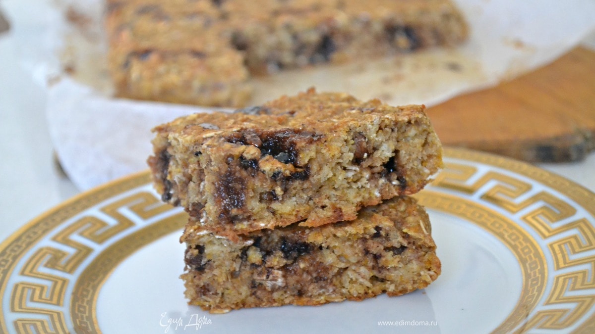 Овсяный пирог с тыквой