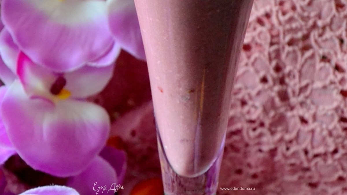 Смузи "Ежевика и персик"