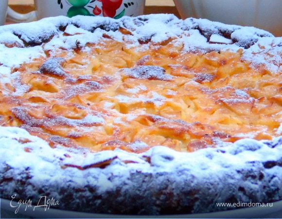 Яблочный пирог на ореховом тесте Яблочный пирог на ореховом тесте