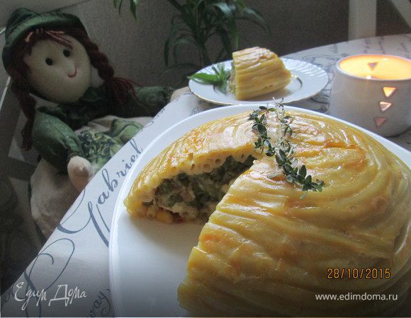 Запеканка "Купол из макарон"