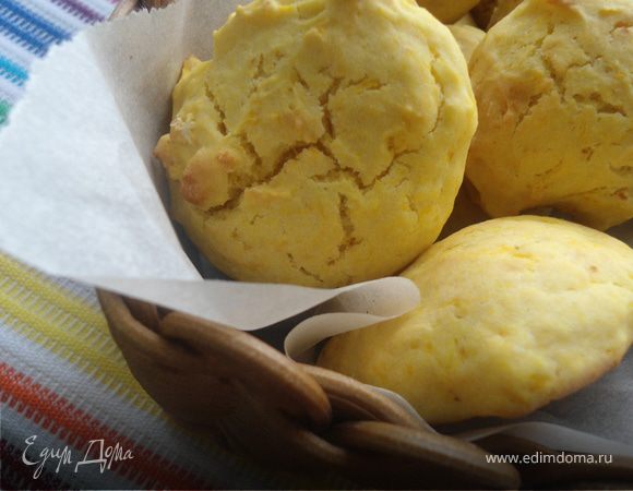 Мягкое тыквенное печенье на сметане и кукурузной муке Мягкое тыквенное печенье на сметане и кукурузной муке