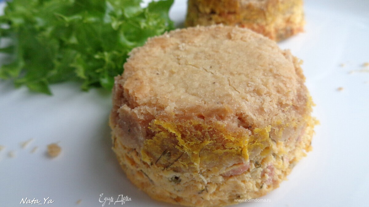 Тыквенные мини-чизкейки с лососем