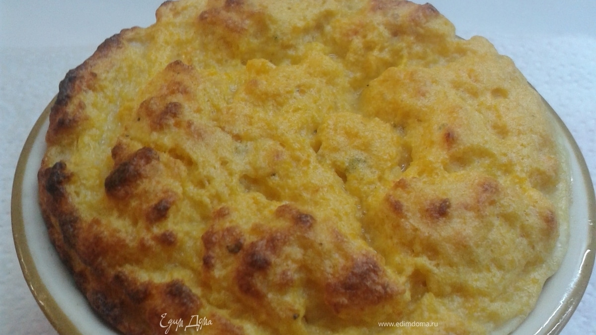 Суфле из тыквы с креветками