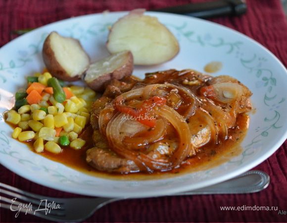 Свинина в сладком барбекю соусе Свинина в сладком барбекю соусе