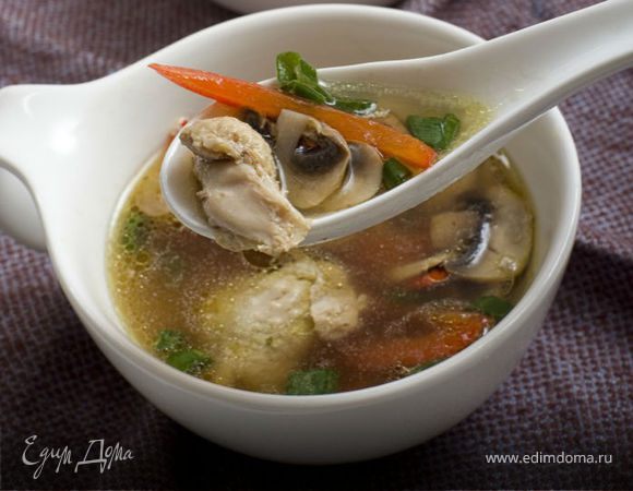 Острый куриный суп