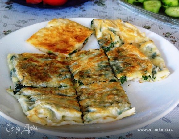 Лепешки с начинкой к завтраку