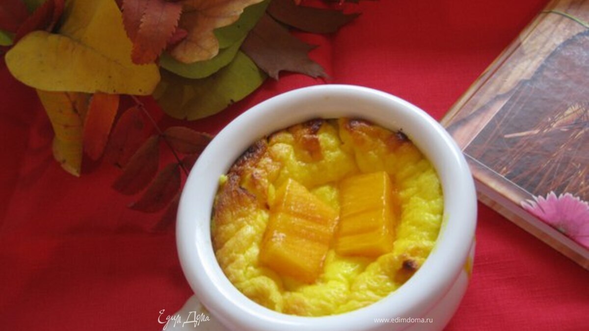 Творожный завтрак с хурмой