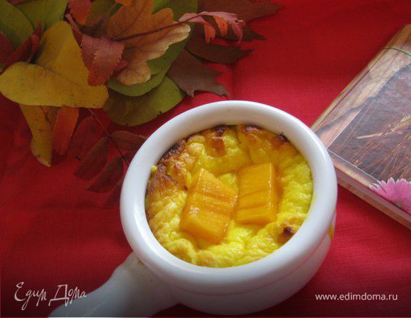 Творожный завтрак с хурмой