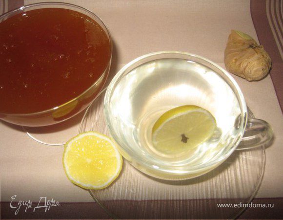 Имбирно-лимонный напиток с медом