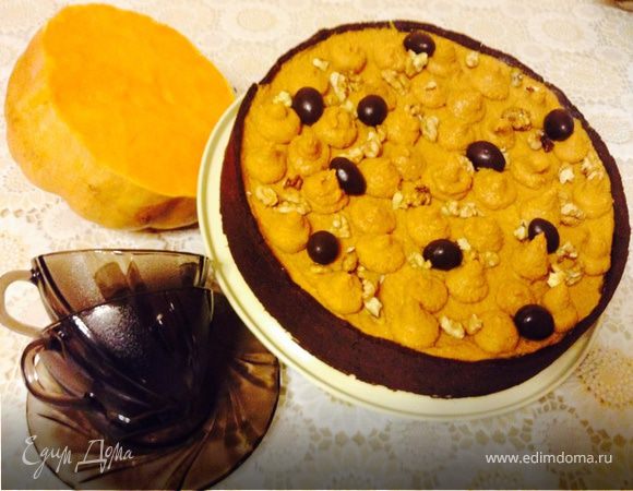 Чизкейк: шоколад-тыква-карамель Чизкейк: шоколад-тыква-карамель