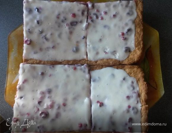 Пирог "Брусника под снегом" Пирог "Брусника под снегом"