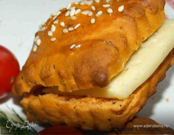 Томатные пышки с базиликом Томатные пышки с базиликом