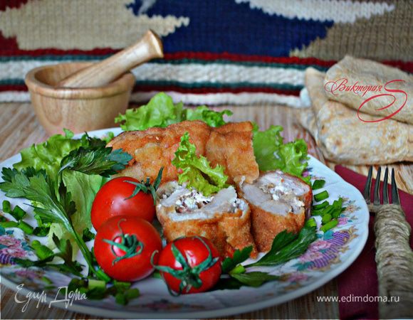 Шницель из свинины по-карагеоргиевски Шницель из свинины по-карагеоргиевски